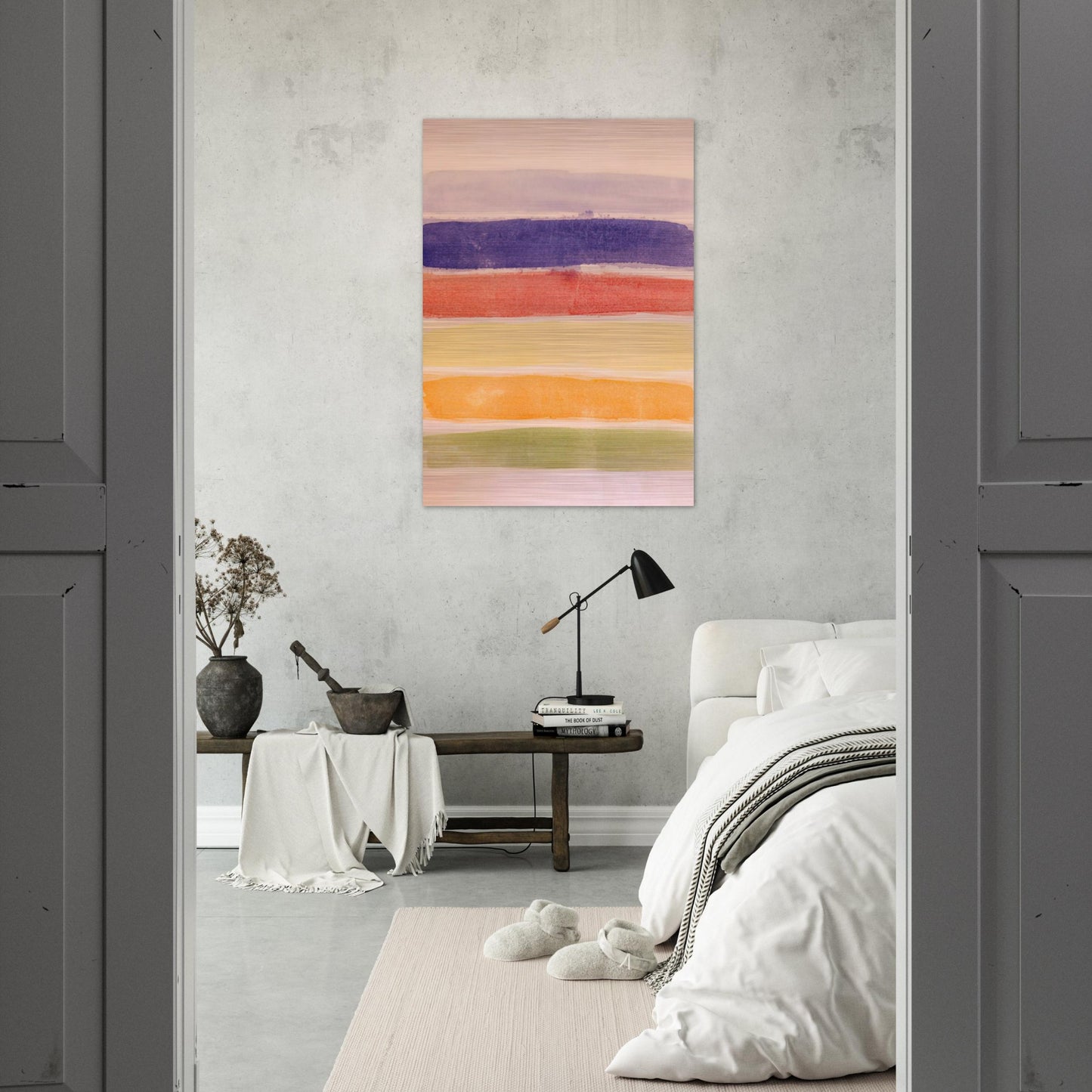 Meadow - 1981 - Ronnie Landfield Brushed Aluminum Print - 70x100 cm / 28x40 inches | Ronnie Landfield Aluminum Print | Ronnie Landfield Prints