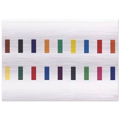 18 Colors  Cincinnati  - Ellsworth Kelly Brushed Aluminum Print - 70x100 cm / 28x40 inches | Ellsworth Kelly Aluminum Print | Ellsworth Kelly Prints
