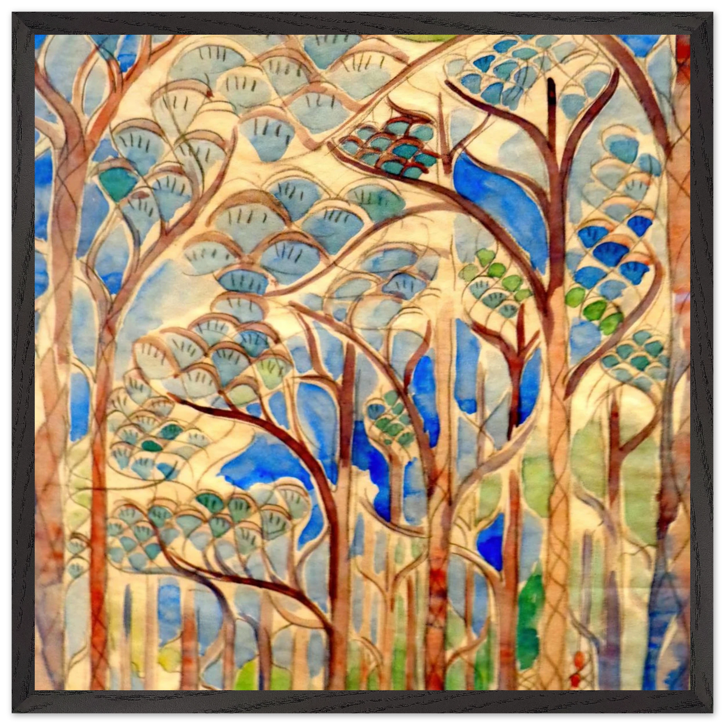 Walter Inglis Anderson - Walter Anderson Wall art - 50x70 cm / 20x28 inches - Premium Wooden Framed Poster With Fine Art Paper-canvas - Wood frame