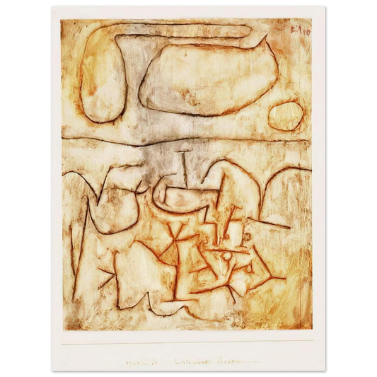 Paul Klee - HISTORIC GROUND 1939  75x100 cm / 30x40inches Fine Art Poster