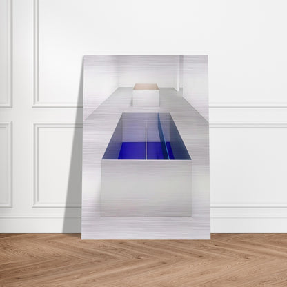 Untitled 89-6 Menziken - 1989 - Donald Judd Brushed Aluminum Print - 70x100 cm / 28x40 inches | Donald Judd Aluminum Print | Donald Judd Prints