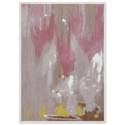 Helen Frankenthaler - Tales of Genji IV - 1998 Wall art - 28x43  cm / XL (11x17 inches) - Premium Wooden Framed Poster With Fine Art Paper-canvas - Black frame