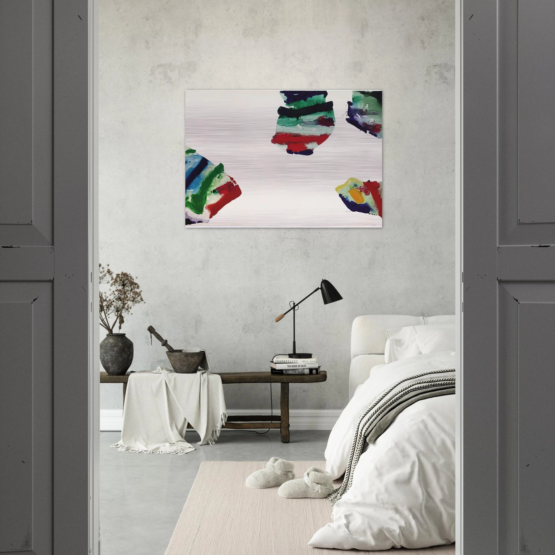 Los Angeles - Sam Francis Brushed Aluminum Print - 70x100 cm / 28x40 inches | Sam Francis Aluminum Print | Sam Francis Prints