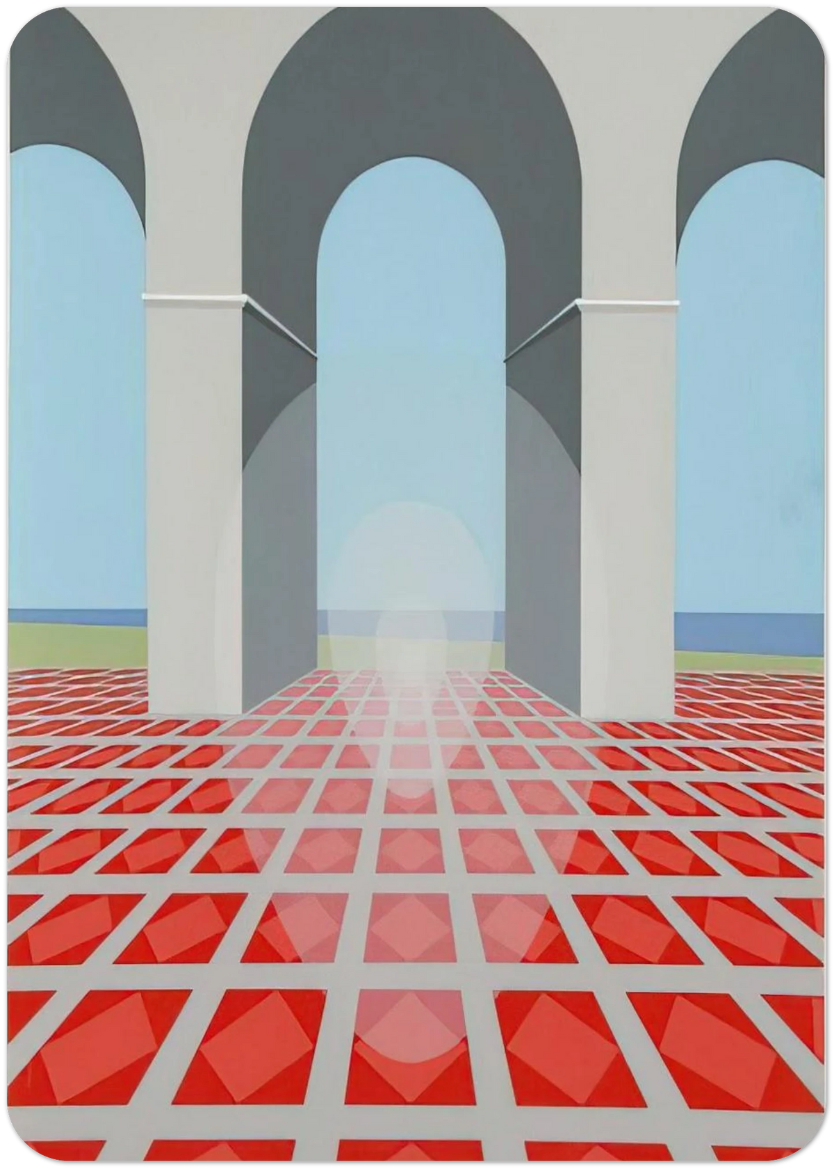 Arches - 1979 By Clarence Holbrook Carter Pack of 10 Post Cards | Clarence Holbrook Carter Post Cards | A6 (10.5 x 14.8 cm) - 4.1 x 5.8 inches