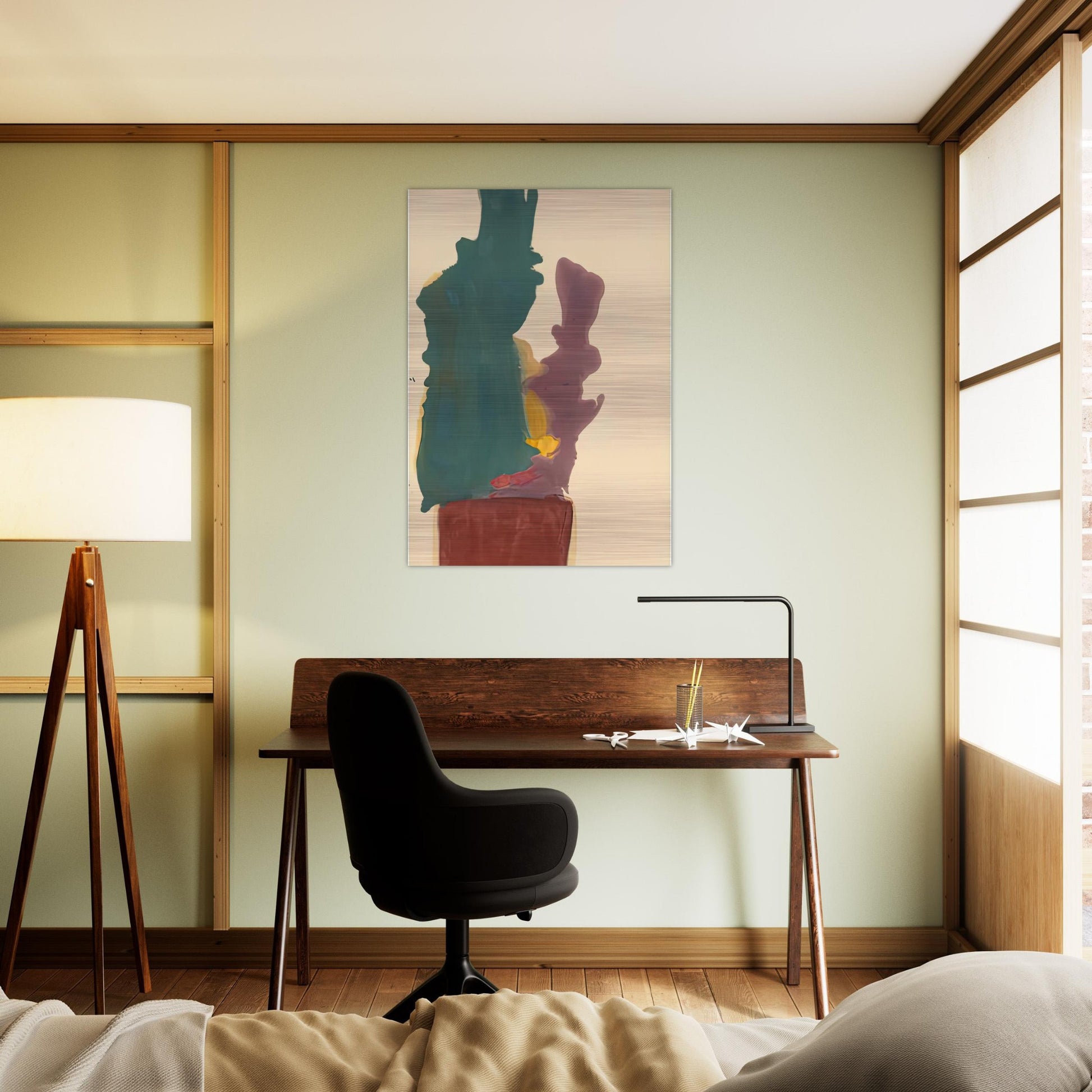 Evil Spirit, 1963- - Helen Frankenthaler Brushed Aluminum Print - 70x100 cm / 28x40 inches | Helen Frankenthaler Aluminum Print | Helen Frankenthaler Prints