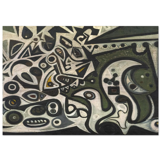 River Metamorphosis - Richard Pousette-Dart Brushed Aluminum Print - 70x100 cm / 28x40 inches | Richard Pousette-Dart Aluminum Print | Richard Pousette-Dart Prints