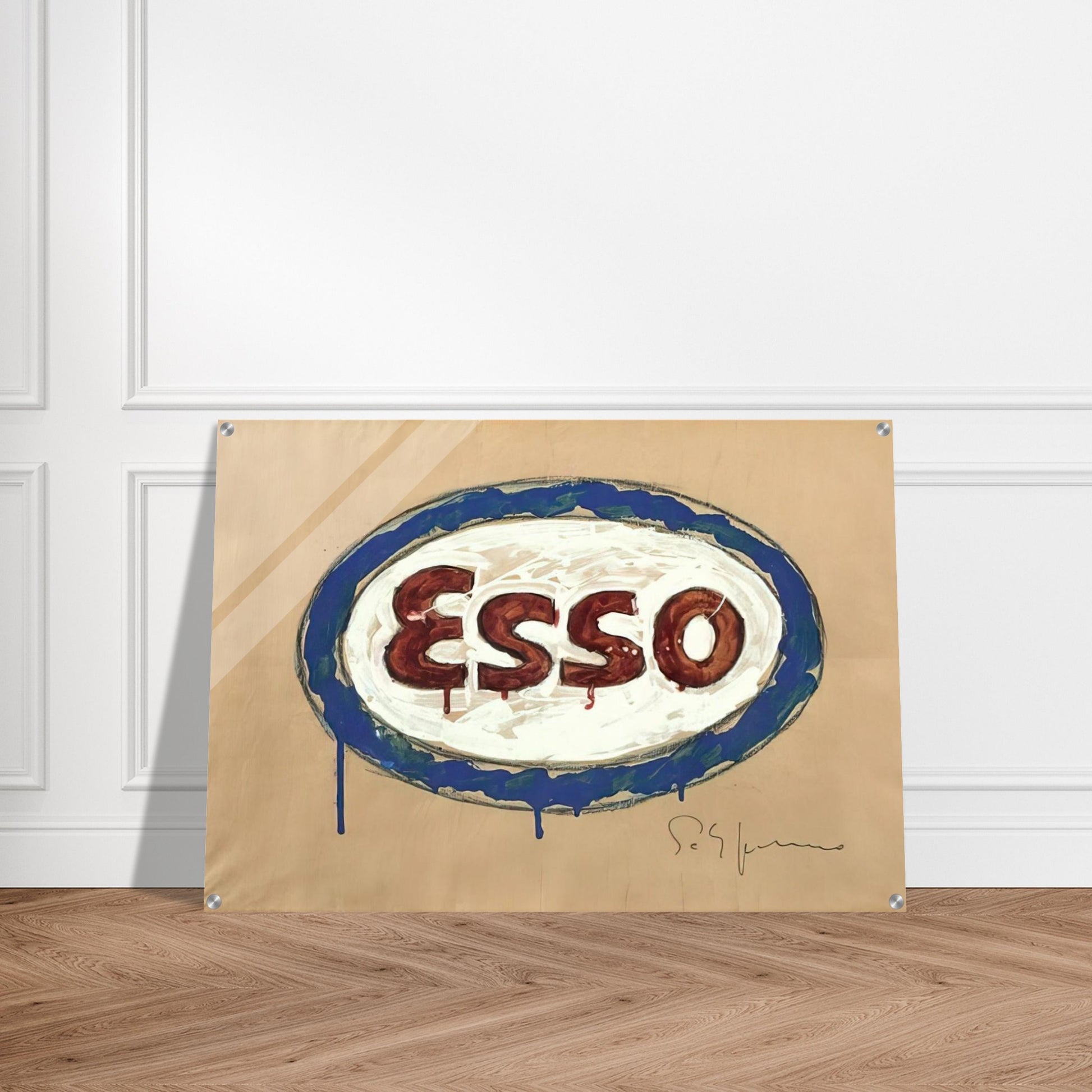 Esso - Pop Art - Mario Schifano Acrylic Print - 70x100 cm / 28x40″ inches