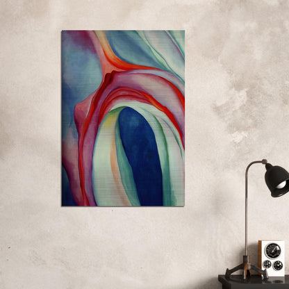Music Pink and Blue II - Georgia O'Keeffe Brushed Aluminum Print - 70x100 cm / 28x40 inches | Georgia O'Keeffe Aluminum Print | Georgia O'Keeffe Prints