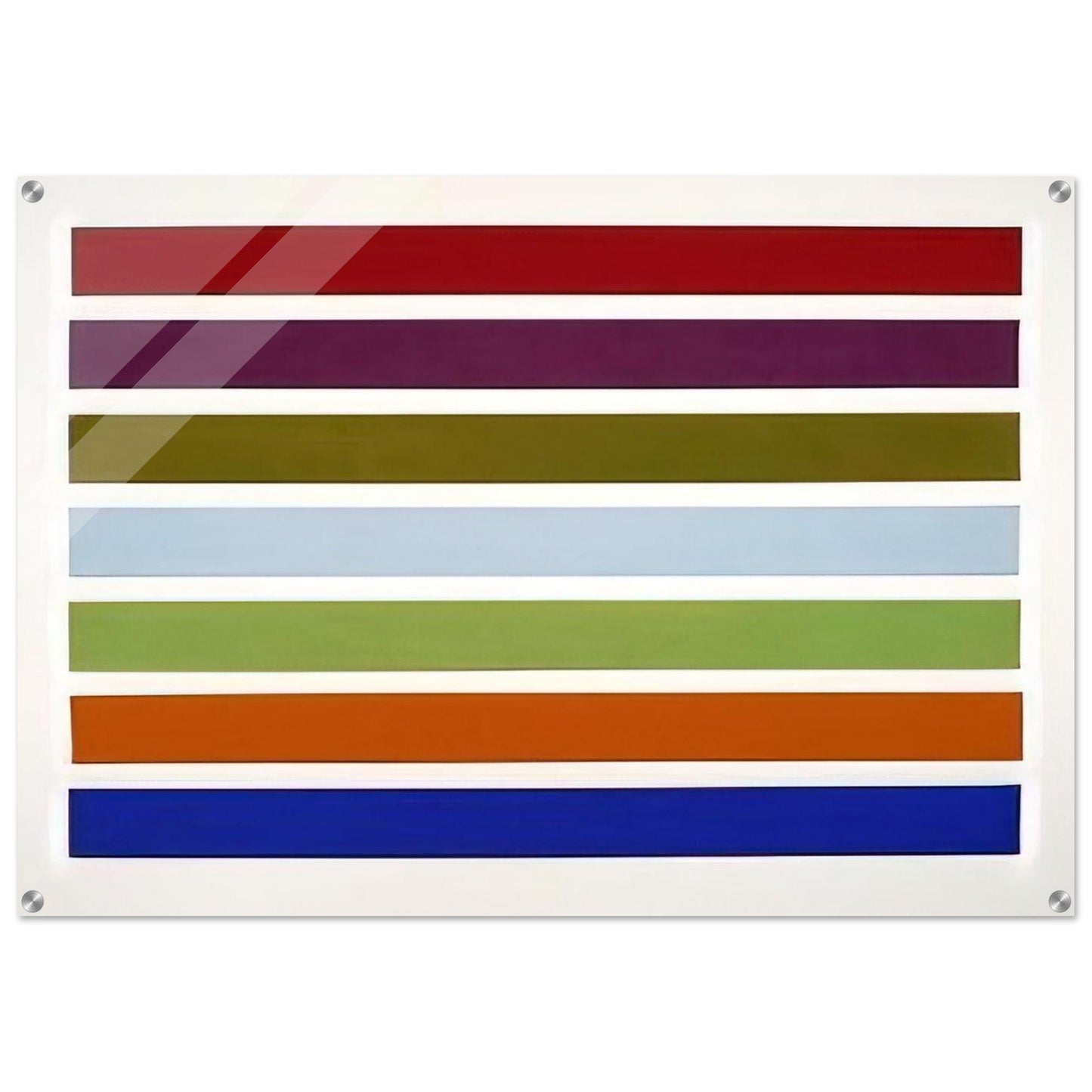 Wall Stripes No. 3 - 1962 - Gene Davis Acrylic Print - 70x100 cm / 28x40″ inches | Gene Davis Wall Art | Gene Davis Prints