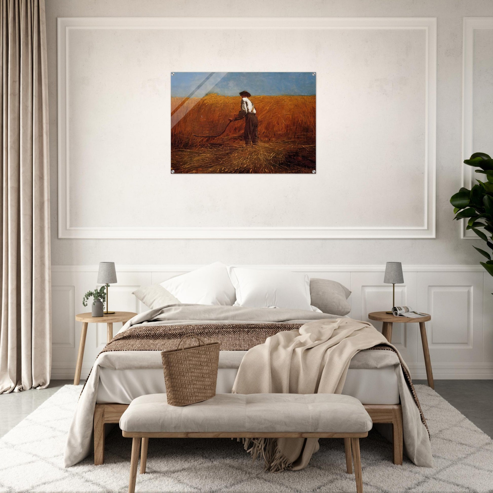 THE VETERAN IN A NEW FIELD - Winslow Homer Acrylic Print - 70x100 cm / 28x40″ inches