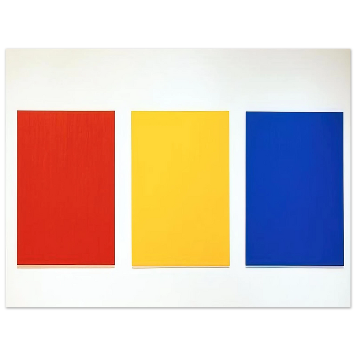 Ellsworth Kelly - Red Yellow Blue III  75x100 cm / 30x40inches Fine Art Poster