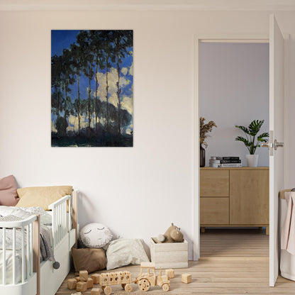 Poplars on the Banks of the Epte - claude monet Brushed Aluminum Print - 70x100 cm / 28x40 inches | claude monet Aluminum Print | claude monet Prints