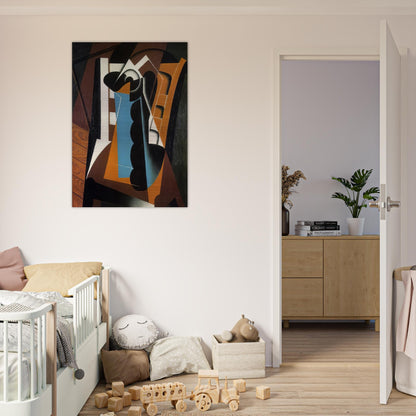 STILL LIFE ON A CHAIR 1917 - Juan Gris Brushed Aluminum Print - 70x100 cm / 28x40 inches | Juan Gris Aluminum Print | Juan Gris Prints