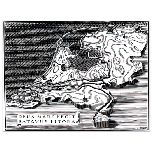 MC Escher - ESCHER (28) Wall Art - 21x29.7 cm / 8x12" - Fine Art Poster-canvas - -