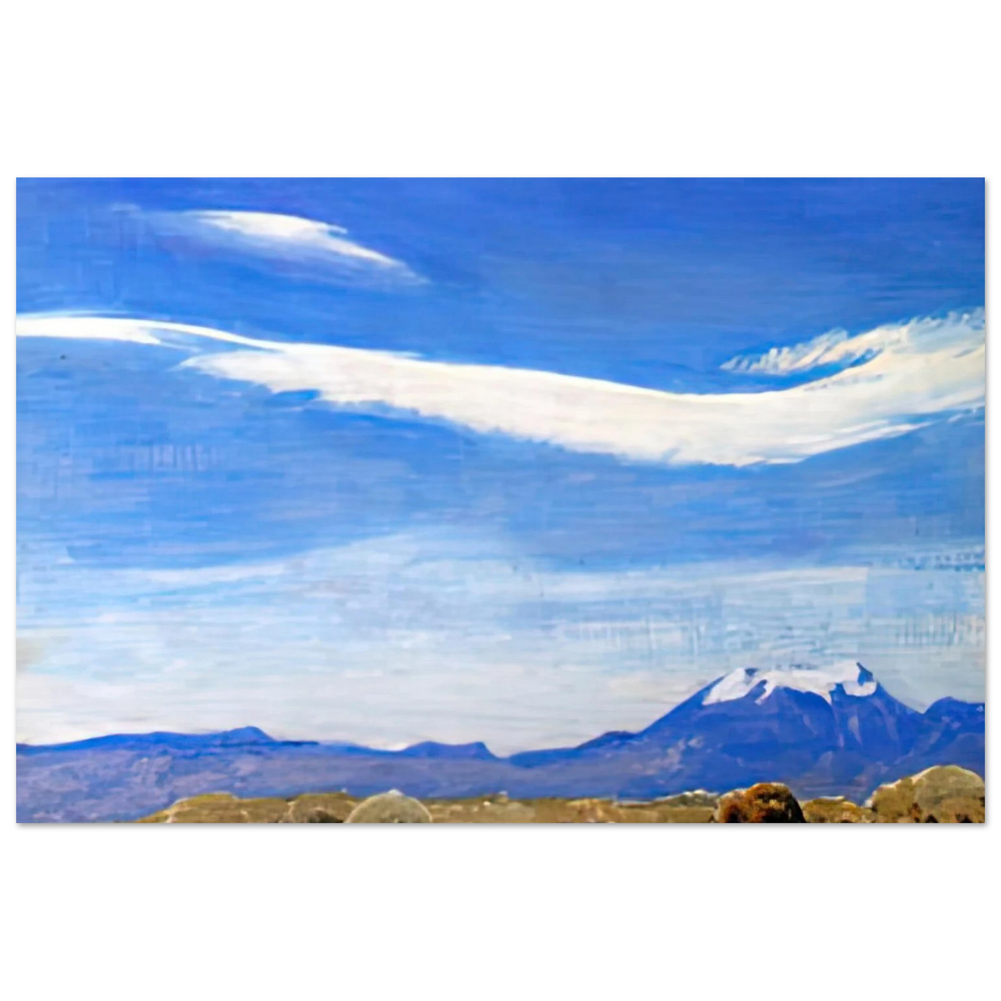 Maynard Dixon - THE CLOUD COACHELLA VALLEY CALIFORNIA 1940 Wall art - A1 (59.4 x 84.1  cm) - Premium Wooden Framed Poster With Fine Art Paper-canvas - Black frame