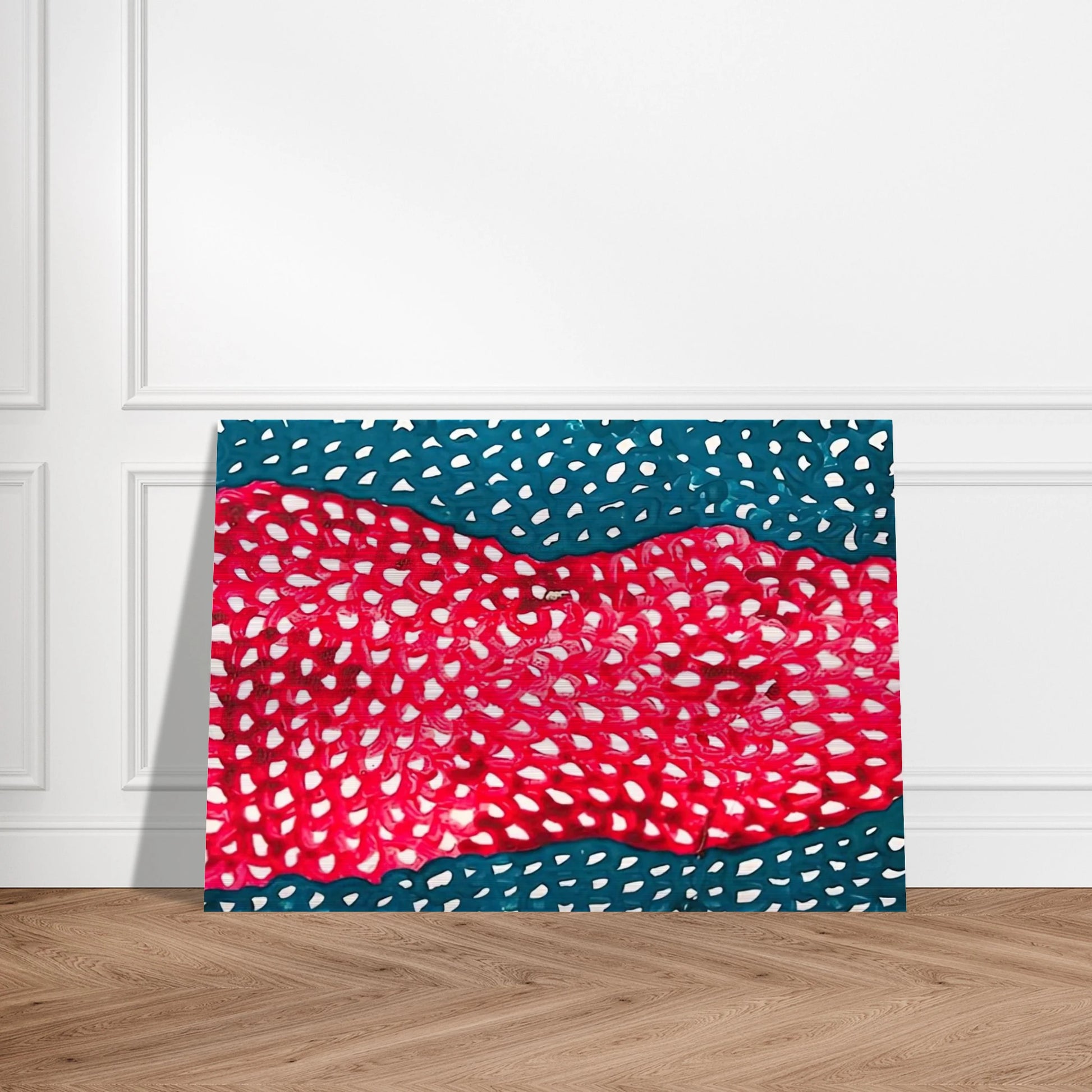WAVES 1953 - Yayoi Kusama Brushed Aluminum Print - 70x100 cm / 28x40 inches | Yayoi Kusama Aluminum Print | Yayoi Kusama Prints