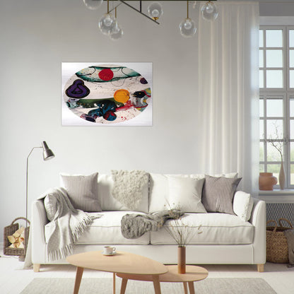 Lollipop  SF88-250  - Sam Francis Brushed Aluminum Print - 70x100 cm / 28x40 inches | Sam Francis Aluminum Print | Sam Francis Prints