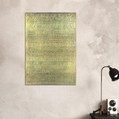PASTORAL RHYTHMS 1927 - Paul Klee Brushed Aluminum Print - 70x100 cm / 28x40 inches | Paul Klee Aluminum Print | Paul Klee Prints