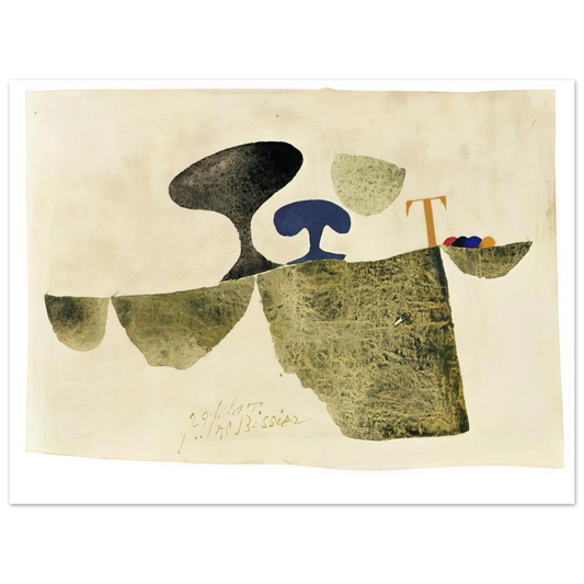 Julius Bissier - 29.6.61 T - 1961  75x100 cm / 30x40inches Fine Art Poster