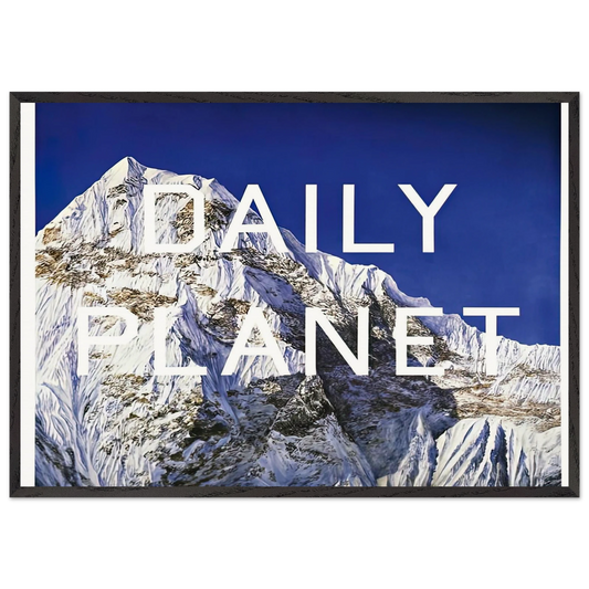 DAILY PLANET 2003 - Edward Ruscha 70x100 cm / 28x40 inches Framed Art Print – Black Wooden Frame