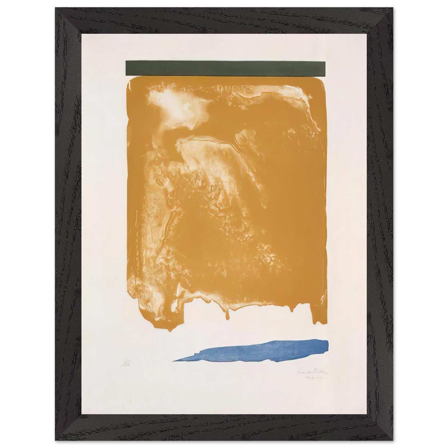 Helen Frankenthaler - Persian Garden - 1966 Wall art - 15x20 cm / 6x8 inches - Premium Wooden Framed Poster With Fine Art Paper-canvas - Wood frame