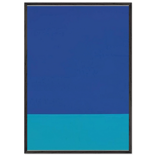 UNTITLED STOFFBILD 1969 - Blinky Palermo 70x100 cm / 28x40 inches Framed Art Print – Black Wooden Frame