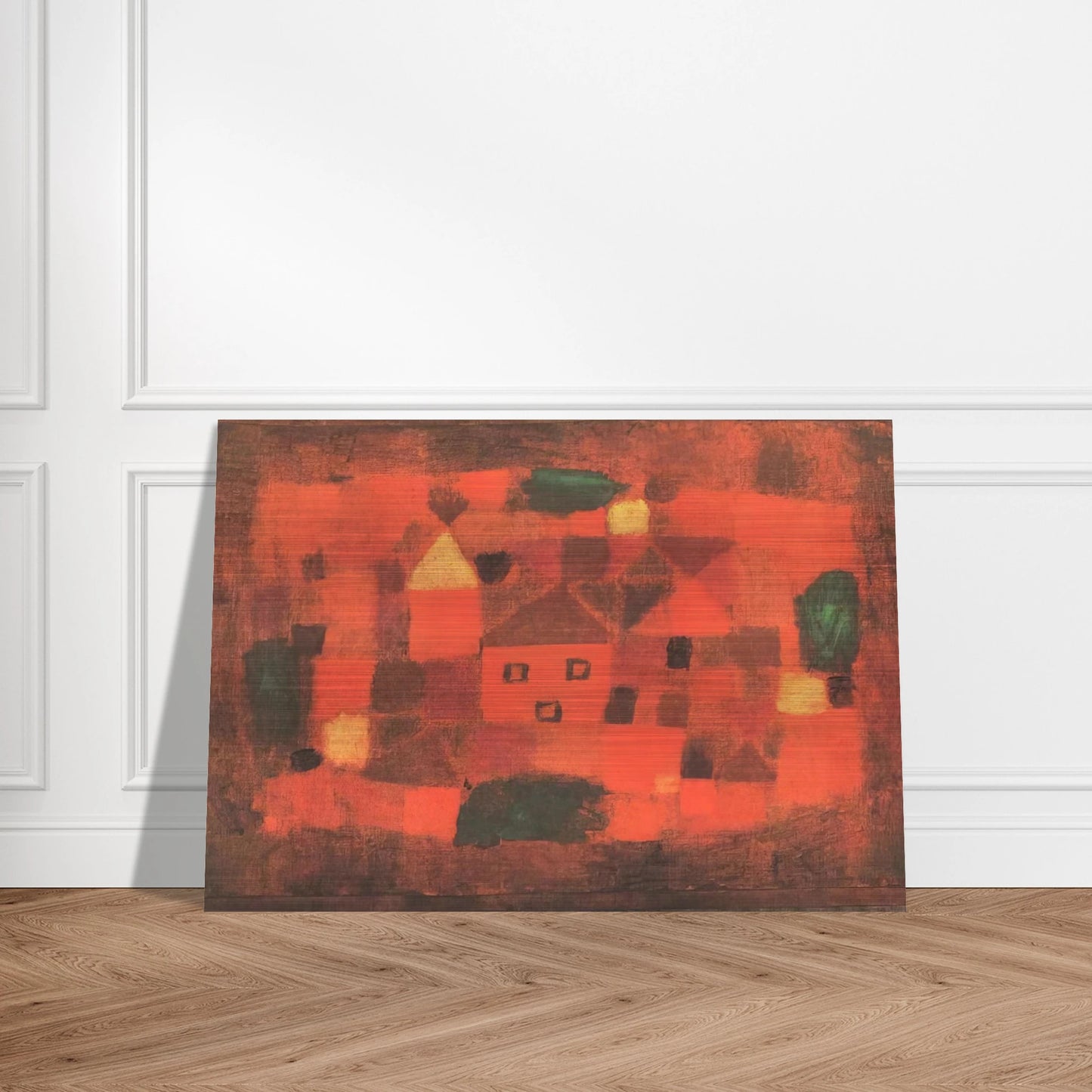 LANDSCAPE WITH SUNSET 1923 - Paul Klee Brushed Aluminum Print - 70x100 cm / 28x40 inches | Paul Klee Aluminum Print | Paul Klee Prints