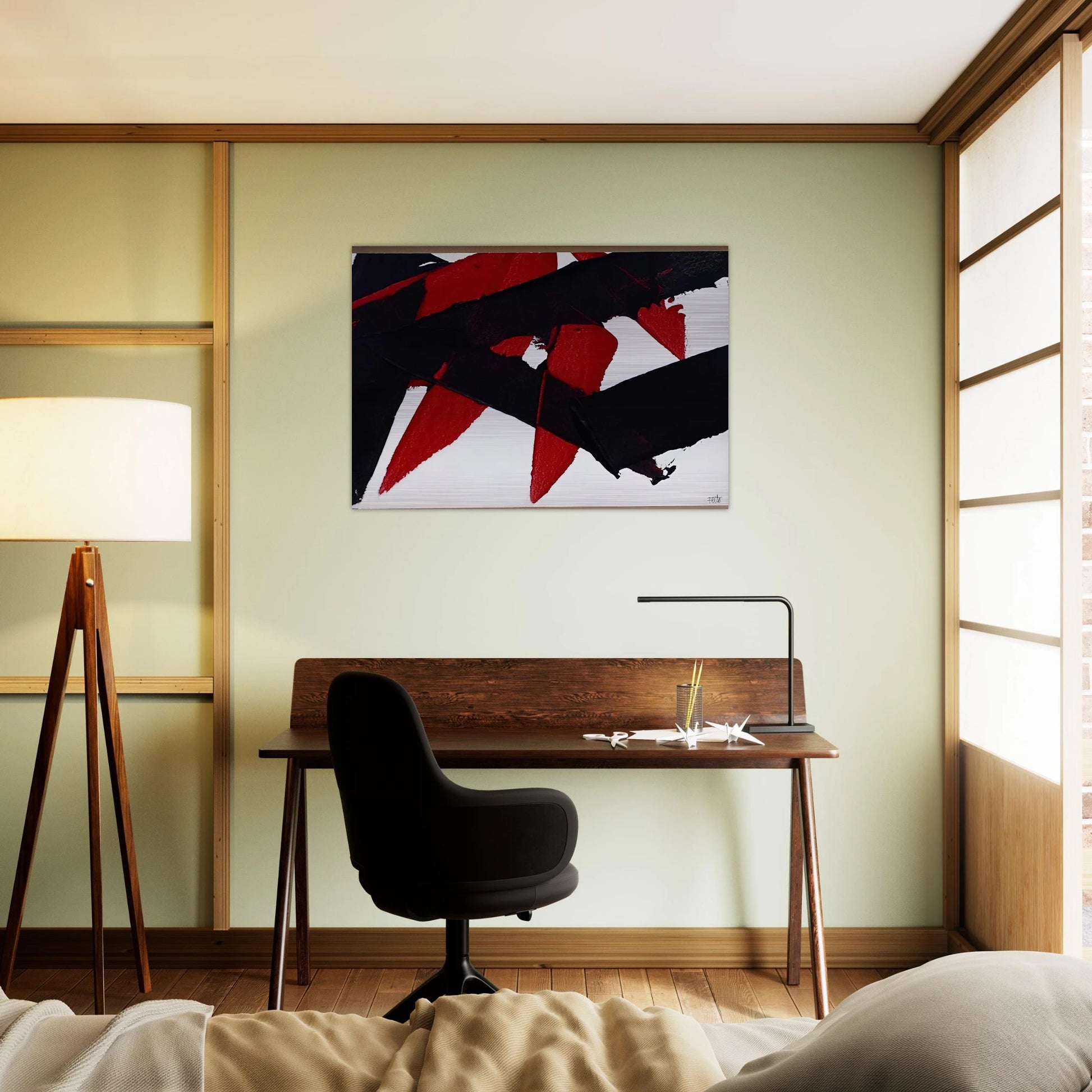UNTITLED 2007 - Luis Feito Brushed Aluminum Print - 70x100 cm / 28x40 inches | Luis Feito Aluminum Print | Luis Feito Prints