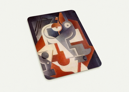 NEWSPAPER GLASS AND PEAR 1917 By Juan Gris Pack of 10 Post Cards | Juan Gris Post Cards | A6 (10.5 x 14.8 cm) - 4.1 x 5.8 inches