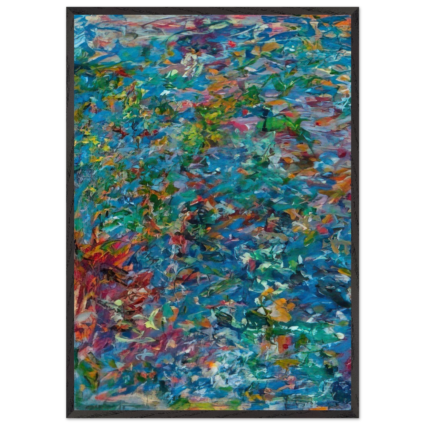 UNTITLED 1963 N4 - Milton Resnick 70x100 cm / 28x40 inches Framed Art Print – Black Wooden Frame