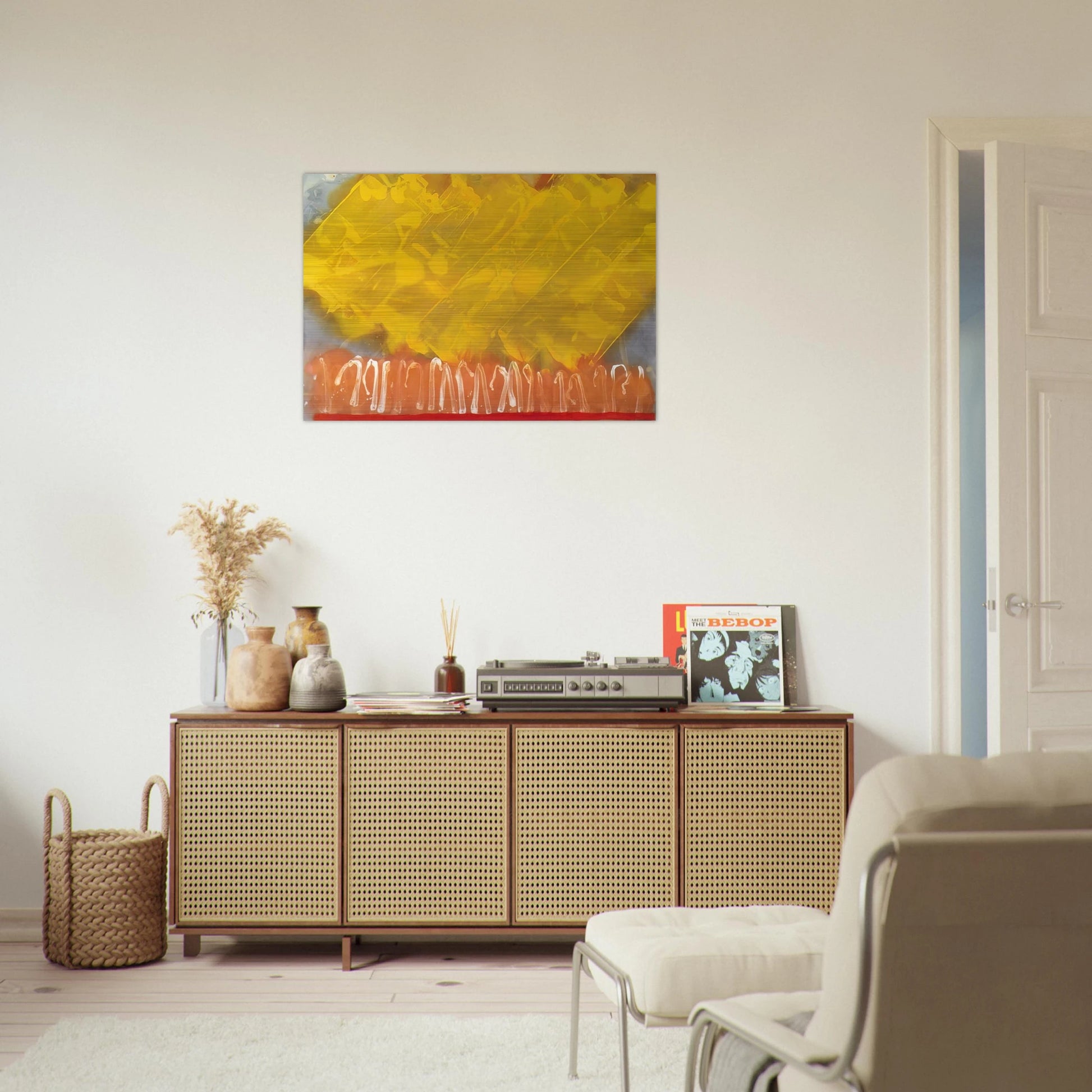 Cathay - 1979 - Albert Irvin Brushed Aluminum Print - 70x100 cm / 28x40 inches | Albert Irvin Aluminum Print | Albert Irvin Prints