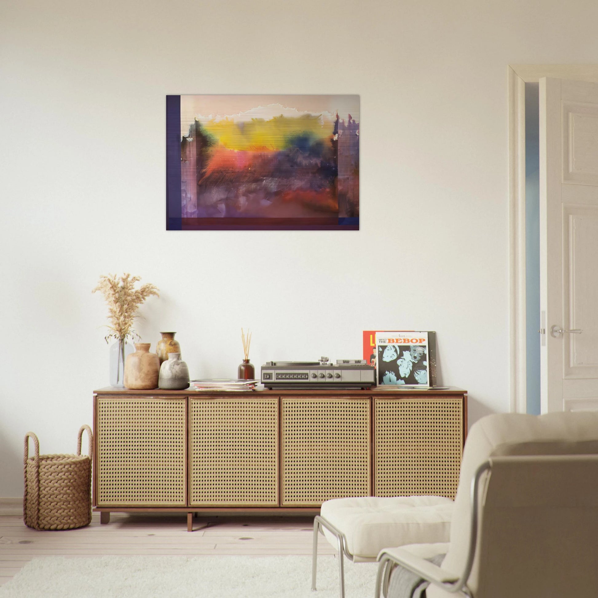 Vision Of Paradise - 1985 - Ronnie Landfield Brushed Aluminum Print - 70x100 cm / 28x40 inches | Ronnie Landfield Aluminum Print | Ronnie Landfield Prints