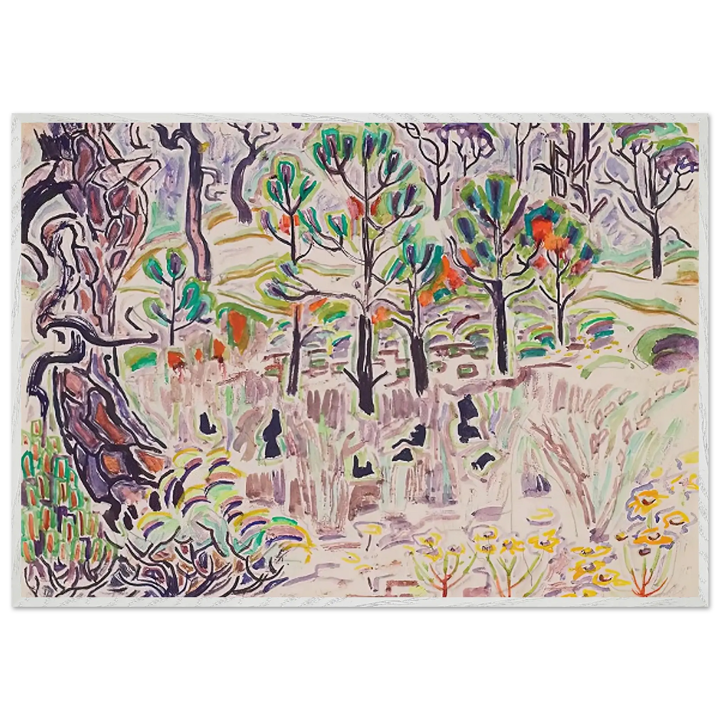 Walter Inglis Anderson - Walter Anderson Wall art - A2 (42 x 59.4  cm) - Premium Wooden Framed Poster With Fine Art Paper - Wood frame