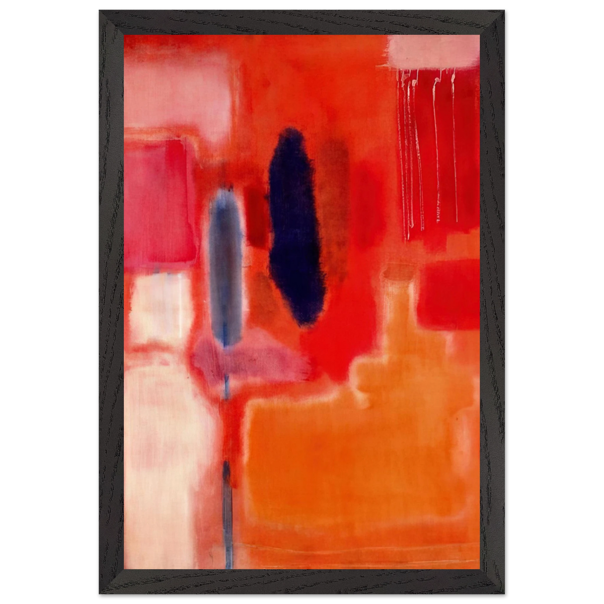 Mark Rothko - No. 9 - 1948 Wall Art - 21x29.7 cm / 8x12" - Premium Wooden Framed Poster With Fine Art Paper-canvas - Black frame