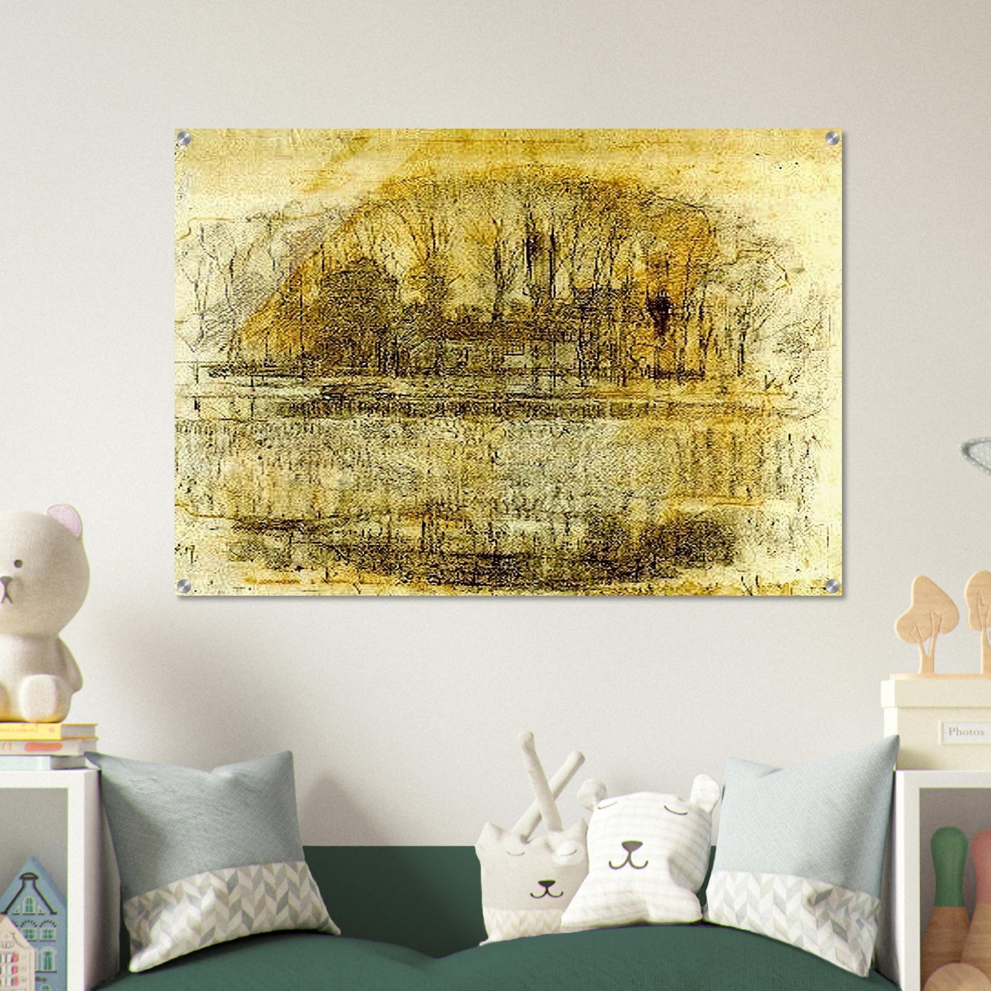 Geinrust Farm, Compositional Study - Piet Mondrian Acrylic Print - 70x100 cm / 28x40″ inches | Piet Mondrian Wall Art | Piet Mondrian Prints