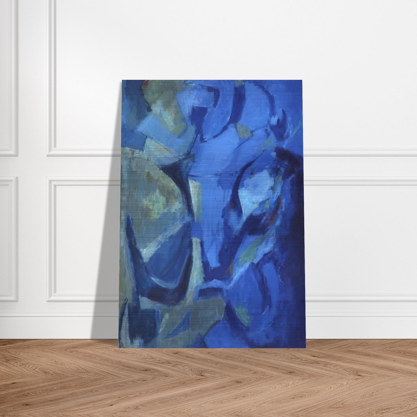 THE STORMY SEA 1958 - Alma Woodsey Thomas Brushed Aluminum Print - 70x100 cm / 28x40 inches | Alma Woodsey Thomas Aluminum Print | Alma Woodsey Thomas Prints