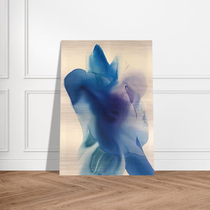 Phenomena Astral Blue - Paul Jenkins Brushed Aluminum Print - 70x100 cm / 28x40 inches | Paul Jenkins Aluminum Print | Paul Jenkins Prints