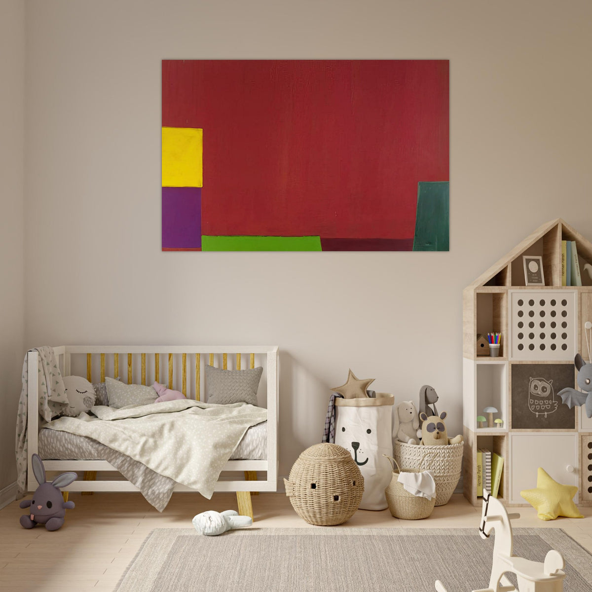 18.6.65 - 1965 - John Hoyland Art Prints - 100x150 cm / 40x60″ inches | John Hoyland Poster | John Hoyland Prints