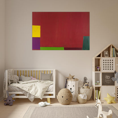18.6.65 - 1965 - John Hoyland Art Prints - 100x150 cm / 40x60″ inches | John Hoyland Poster | John Hoyland Prints
