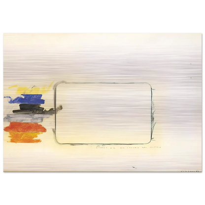 Disegno n. 2 per l'occhio del critico - Art Informel - Mario Schifano Brushed Aluminum Print - 70x100 cm / 28x40 inches | Mario Schifano Aluminum Print | Mario Schifano Prints