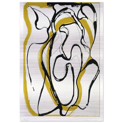 Untitled - 1996 - Brice Marden Brushed Aluminum Print - 70x100 cm / 28x40 inches | Brice Marden Aluminum Print | Brice Marden Prints