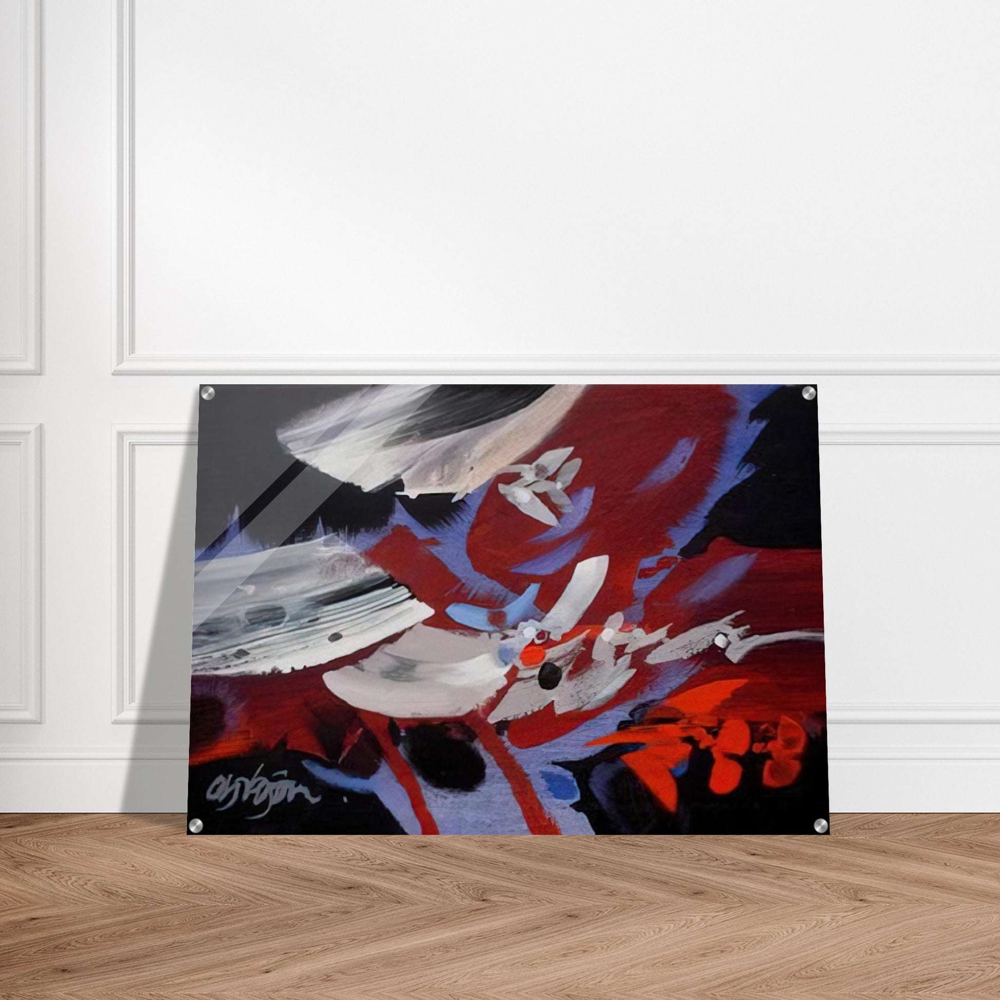 VIENTOS 1989 - Alejandro Obregon Acrylic Print - 70x100 cm / 28x40″ inches | Alejandro Obregon Wall Art | Alejandro Obregon Prints