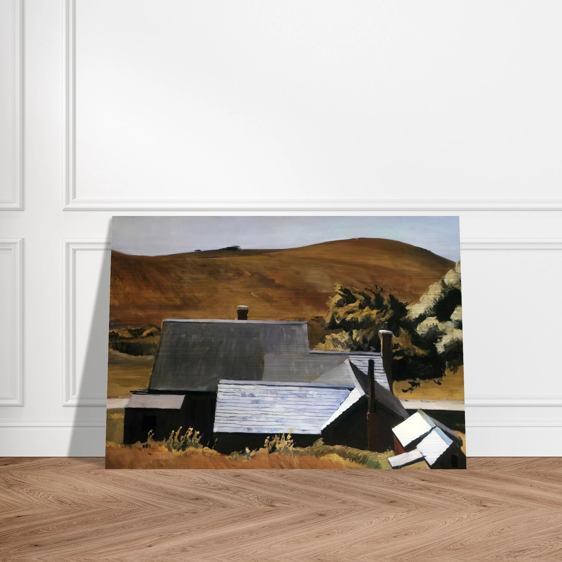 Burly Cobb s House, South Truro - Edward Hopper Brushed Aluminum Print - 70x100 cm / 28x40 inches | Edward Hopper Aluminum Print | Edward Hopper Prints