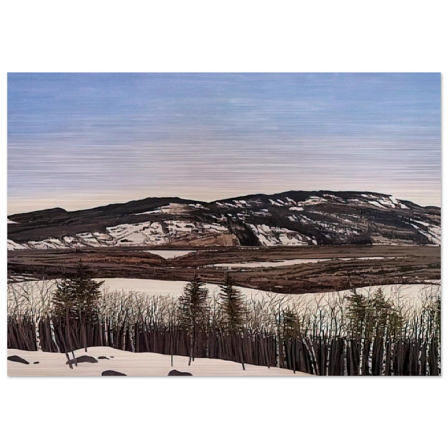 Hope to Megunticook - 1992 - Neil Welliver Brushed Aluminum Print - 70x100 cm / 28x40 inches | Neil Welliver Aluminum Print | Neil Welliver Prints