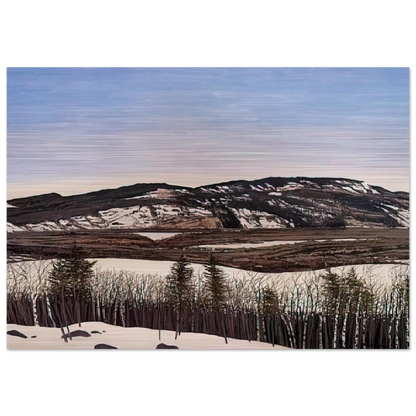 Hope to Megunticook - 1992 - Neil Welliver Brushed Aluminum Print - 70x100 cm / 28x40 inches | Neil Welliver Aluminum Print | Neil Welliver Prints