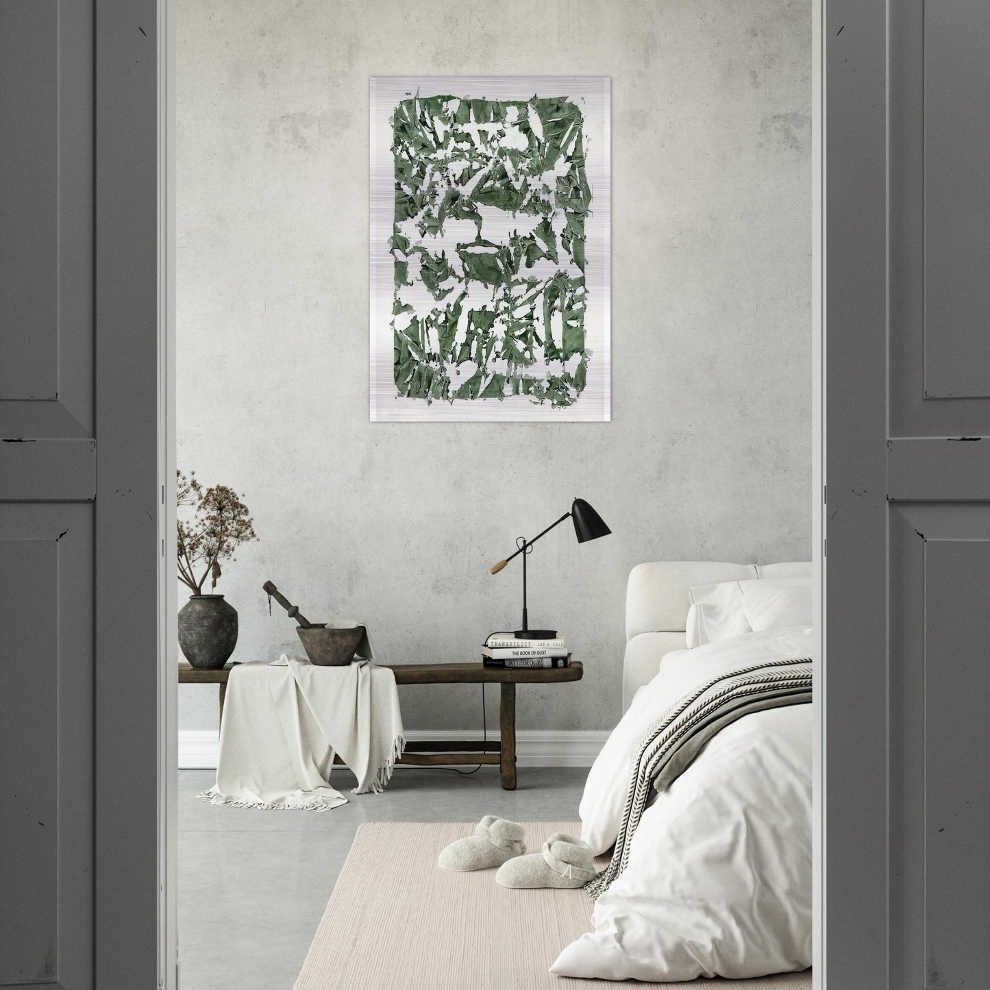 Tabula - 1980 - Simon Hantai Brushed Aluminum Print - 70x100 cm / 28x40 inches | Simon Hantai Aluminum Print | Simon Hantai Prints