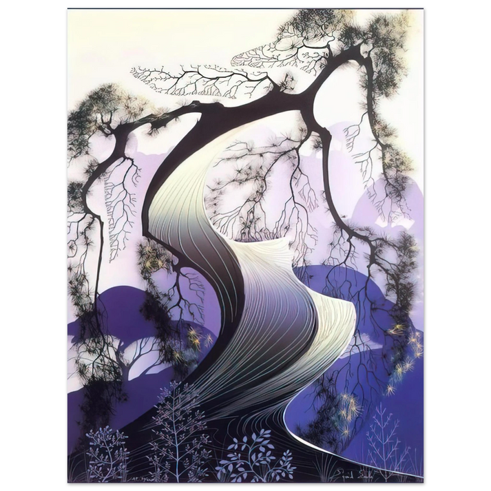 Eyvind Earle - Bonsai  75x100 cm / 30x40inches Fine Art Poster