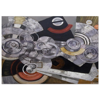 Fanny Machine - The machinery - Frantisek Kupka Brushed Aluminum Print - 70x100 cm / 28x40 inches | Frantisek Kupka Aluminum Print | Frantisek Kupka Prints