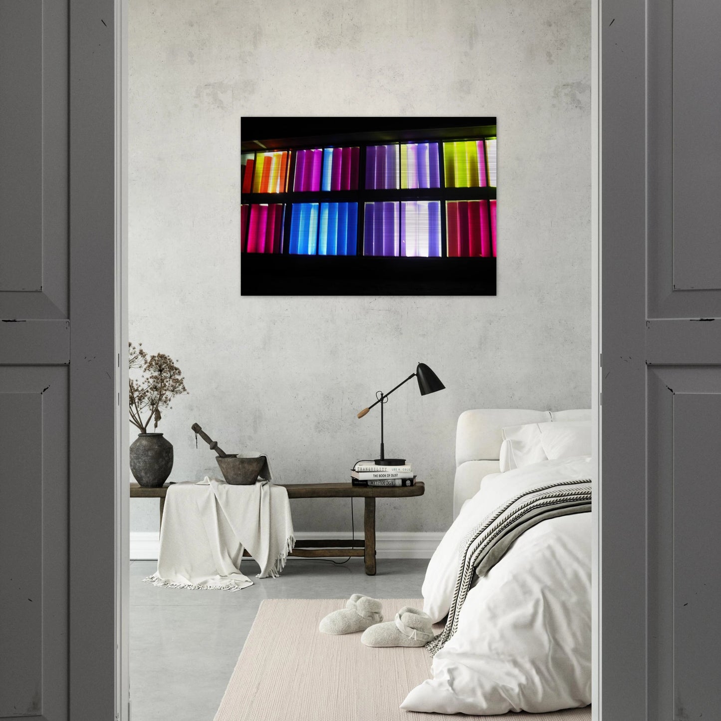 Sun Sonata - 1983 Williamsburg, Virginia, United States - Gene Davis Brushed Aluminum Print - 70x100 cm / 28x40 inches | Gene Davis Aluminum Print | Gene Davis Prints