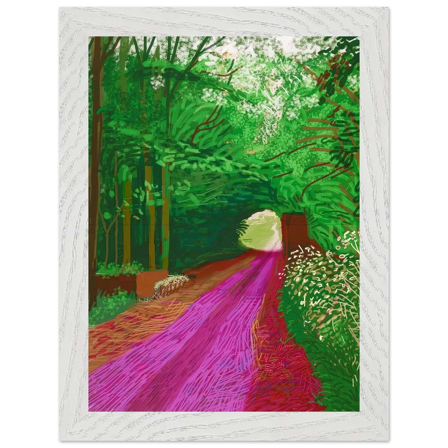 David Hockney - David Hockney Wall art - 45x60 cm / 18x24 inches - Premium Wooden Framed Poster With Fine Art Paper - Black frame